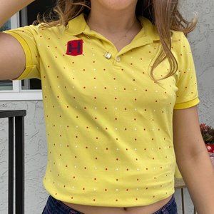 Tommy Hilfiger yellow logo shirt